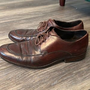 Mens Cole Hana Brown Loafer Dress Shoes, Size 11